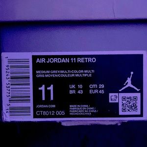 Jordan Cool Grey 11s